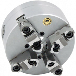 Токарный самоцентрирующий спиральный патрон четырехкулачковый, цилиндрическое крепление DIN 6350, 3705 3705-160